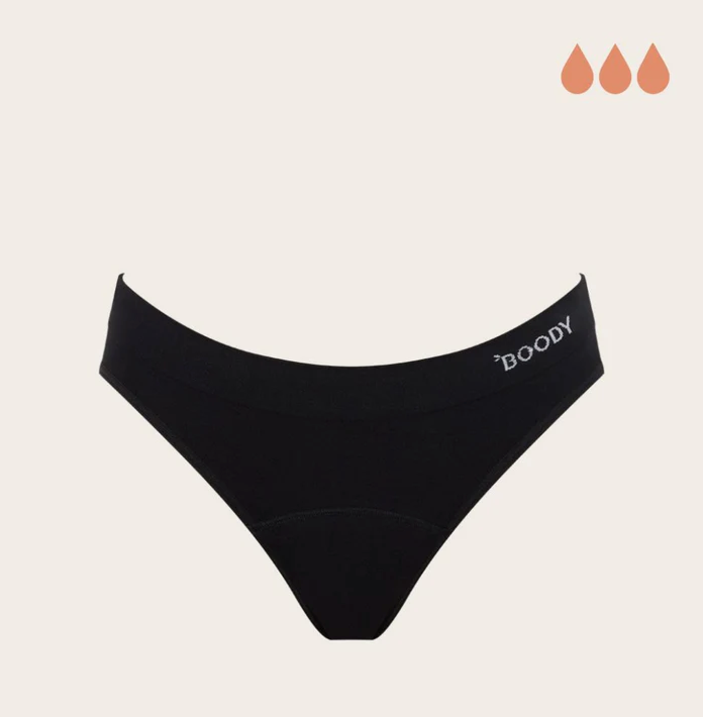 BOODY 吸水サニタリーショーツ クラシックビキニ（普通〜多い日用 ）