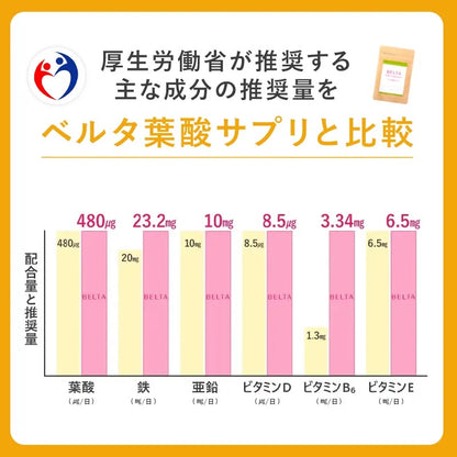 ベルタ葉酸サプリ60粒（15日分）