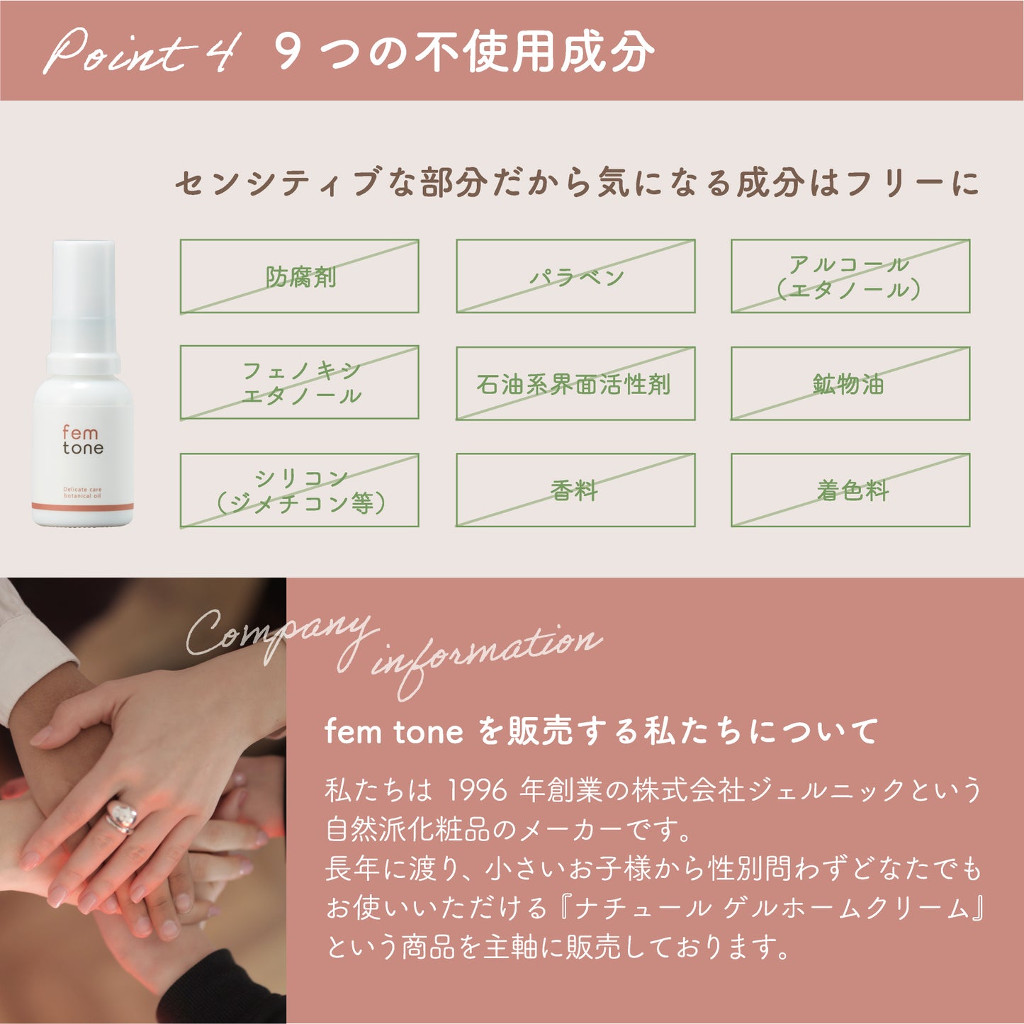femtone デリケートケア ボタニカルオイル ［ほのかなハーブの香り］20mL