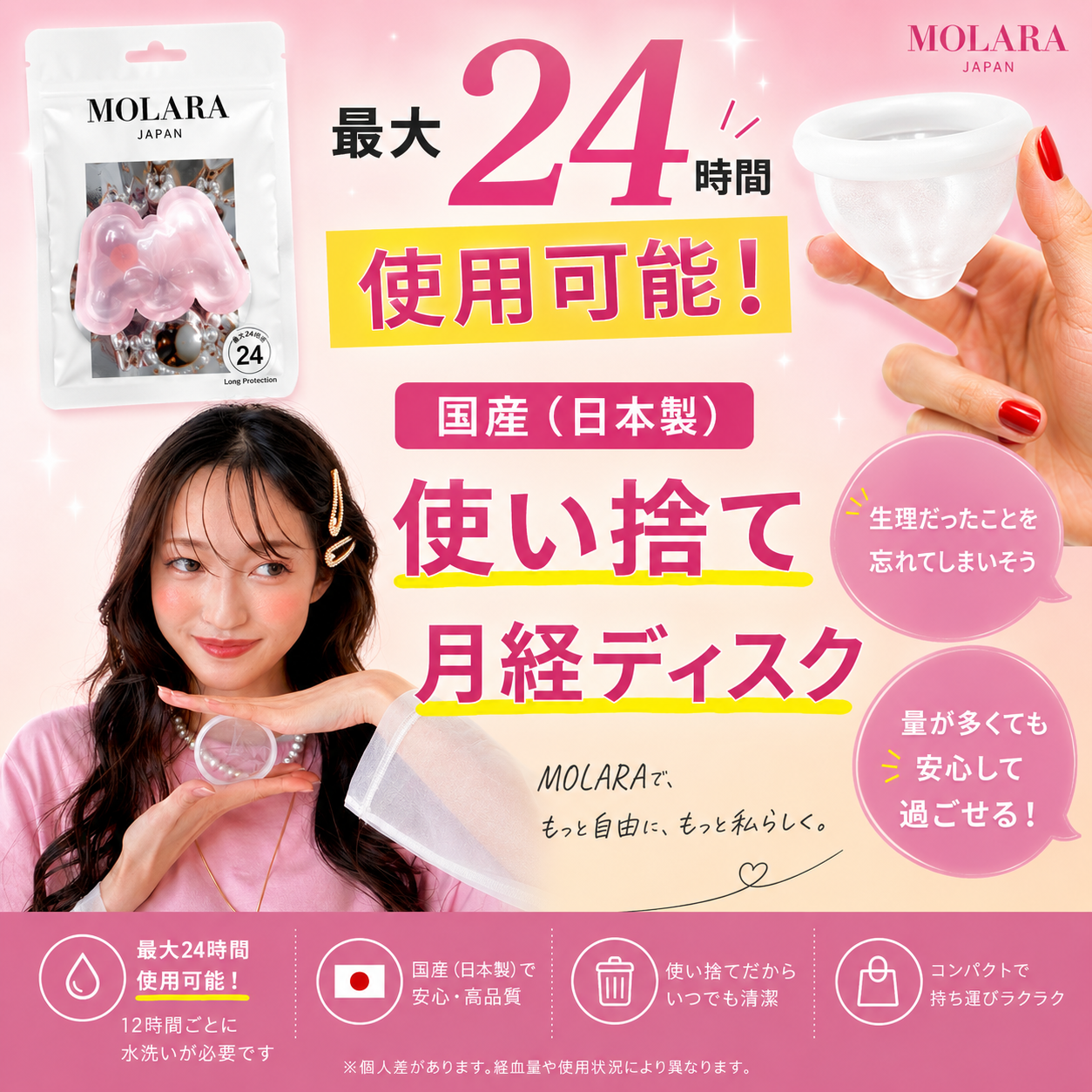 MOLARAお試しセット（1day Disc x 3枚＋1week Disc x 1枚）
